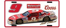 retro COORS Racing Team BILL ELLIOTT License Plate 9 FORD 1980s  picture