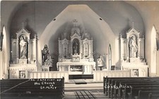 G86/ Canby Minnesota RPPC Postcard c1910 Interior St Peter Church picture