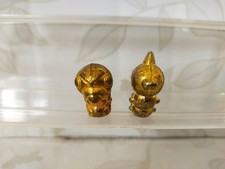 Pokemon Metal Collection Caterpie Weedle Gold Figure Set of 2 Collectible 13+ picture