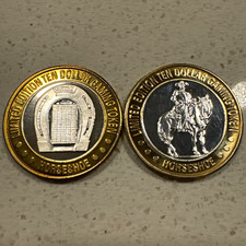 Binion's Horseshoe Las Vegas $10 .999 Fine Silver Limited Edition LOT 2 picture