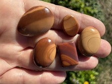 Bruneau Jasper Cabochon Collection- 5 OLD STOCK pieces picture