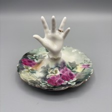 Vtg T & V Tressemane & Vogt Limoges France Painted Porcelain Ring Trinket Dish picture