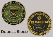 2nd Special Forces Group Baker Concrete Construction Challenge Coin  J#28 picture