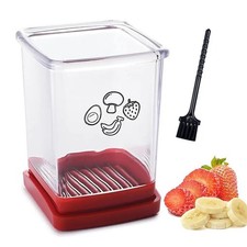 Fruit Slicer Cup for Strawberry Banana Hard-Boiled Egg Detachable Cutter picture