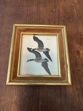 Vintage Ornate Gold Red Orange Framed Glen Loates Geese Print Gallery Wall picture