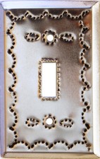 Fine Crafts Imports Single Toggle Silver Tin Switchplate picture