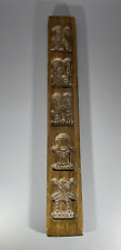 Vintage Dutch 5 Carved Wooden Speculaas Springerle Cookie Molds Wall Hanger picture