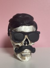 Rockabilly hipster Tattoos skull head Halloween decorative picture