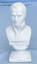 Antique Duke of Wellington Bisque Porcelain Bust Napoleon Waterloo Battle War picture