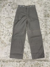 Vintage NOS / DS Swedish Manufacturing Three Crown Stamp WWII trousers w/ Cinch picture