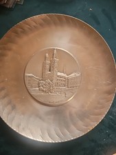 Vintage Basel Hand Hammered Aluminum Plate SIGG SIGAL Switzerland 8 1/2” Plate picture
