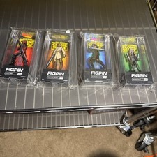 FiGPiN Classic: Clone Wars Set Darth Maul Obi-Wan  Anakin And Ahsoka picture