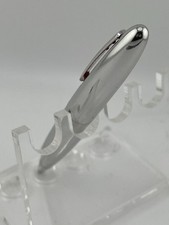 Omas Chrome and Red Senna Ballpoint Pen New In Box picture