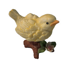 Vintage Homco Baby Yellow Bird on a Branch Ceramic Figurine** 8885 picture