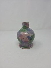 Parsley Pottery Vintage Studio Vase Ceramic Hand Thrown Floral Multicolor 5