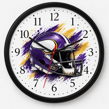 Minnesota Vikings Wall Clock | Family Fan Sports Gift picture