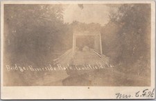 Vintage 1907 GOLDFIELD, Iowa Real Photo RPPC Postcard 