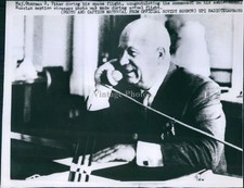 1961 Major Sherman Titov Space Flight Cosmonaut Russian Political Wirephoto 6x8 picture