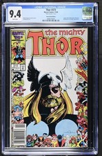 The Mighty Thor #373 CGC 9.4  💎 Mark Jewelers Insert, 25th Anniversary 1986 picture