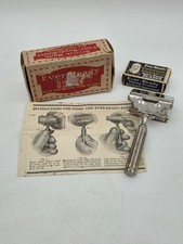 Vintage EVER-READY Safety Razor with blades, Instructions And Box picture