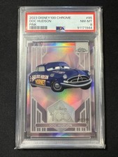 2023 Topps Chrome Disney 100 Doc Hudson Pink Refractor #/399 #85 - PSA 8 Cars picture