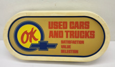 Vintage Chevrolet OK Used Cars Trucks Dealership Lighted Sign Original picture