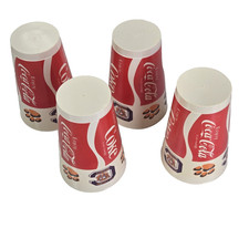 1980's Vintage Clemson Coca-Cola Plastics Inc Cups Tiger Paw RARE picture