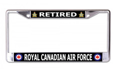 RETIRED ROYAL CANADIAN AIR FORCE LICENSE PLATE FRAME picture
