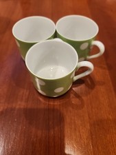 3 Fitz & Floyd Vintage Polka Dot Teacups, Rare picture