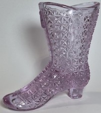 FENTON Art Glass Lilac Purple Victorian 4
