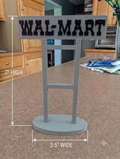 Walmart Store Retro Sign Replica | 3D Printed Department Store Decor picture