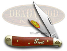 Frost Family Peanut Knife 40th Anniv Dark Red Bone 1/600 Stainless 40-107DRSB picture