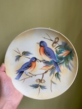 Lefton China Bluebird Collector Plate JAPAN SL5882 - 8 1/4