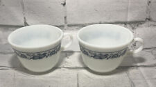 Set Of 2 Vintage Pyrex Old Town Blue Onion Coffee Tea Mugs picture