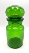 Vintage Green Apothecary Bubble Jar MCM Belgium 5.5