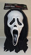 Scream Ghost Face 30th Anniversary Mask Shroud  Adult Glow in the Dark Fun World picture