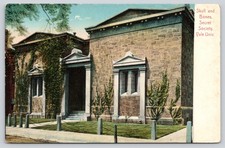 Skull and Bones Secret Society Yale University New Haven CT Postcard 1910 DB picture