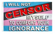 3x5 Censor (Transgender)  Poly Flag Banner Brass Grommets picture