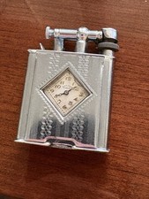 Vintage 1930s Golden Wheel Liftarm Lighter Excellent Cond. Chrome Watch Clock picture