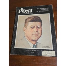 1963 Saturday Evening Post JFK Memorial Norman Rockwell Portrait December 14 picture