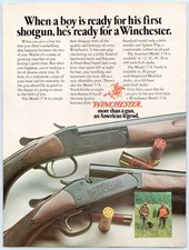Winchester Model 37A Shotgun First Boys Gun American Legend 1970s Print Ad picture
