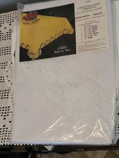 Vintage Calais White Lace Tablecloth 67