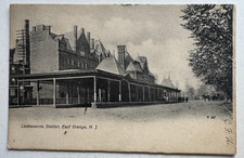 1907 NJ Postcard East Orange New Jersey Lackawanna Railroad Station RR Depot picture