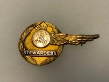 PAM AMERICAN AIR LINES 1950’s STEWARDESS  WING IN EXCELLENT CONDITION picture