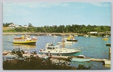 Bailey Island Maine Tuna Tournament Mackerel Cove Excursion Boat Postcard picture