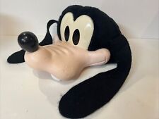 Vintage Disney Parks Goofy Snap Back Hat Plastic Hard Face Made In USA picture