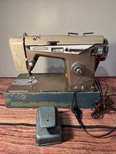 Emdeko Zig Zag Quality Home Sewing Machine All Metal Made in Japan Vintage picture