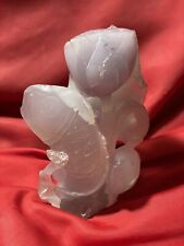 crystal sculpture sold as is purple fish picture