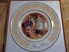 Avon Betsy Ross Plate 1973, includes Box, Cover Sleeve, & Card picture