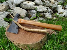 Vintage Red Diamond Carpenters Hatchet Refurbished New Handle Blued picture